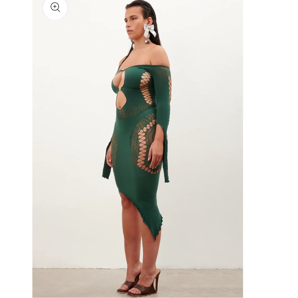 Poster Girl Charlotte 🐊 Dress Forest Green